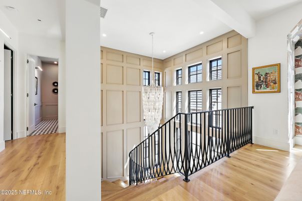 Chandelier, Interior, Recessed Lighting, Wood Texture Flooring