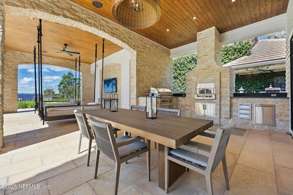 Exterior, Fireplace, Wooden Ceilings