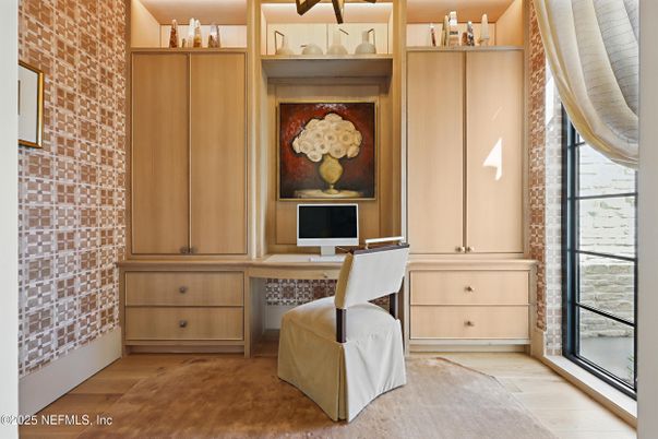Home Office, Interior, Wood Texture Flooring