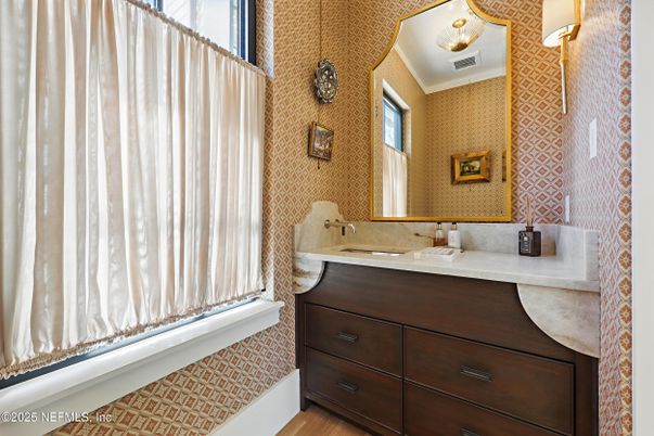 Bathroom, Interior, Wood Texture Flooring