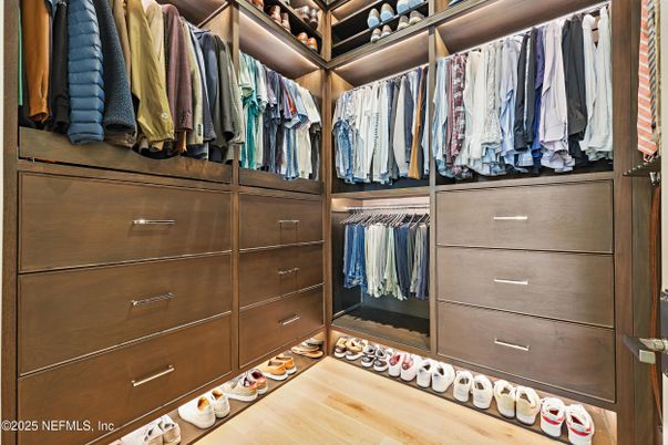Interior, Walk-in Closets, Wood Texture Flooring