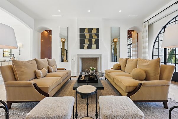 Fireplace, Interior, Living room, Recessed Lighting