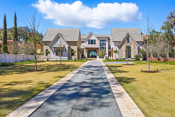 Backyard, Exterior, Facade, Tudor Revival
