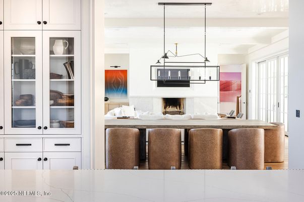 Fireplace, Interior, Pendant Lights