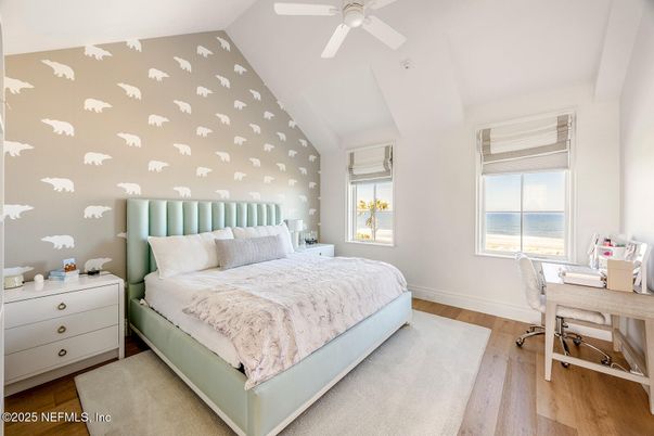 Bedroom, Home Office, Interior, Water, Wood Texture Flooring