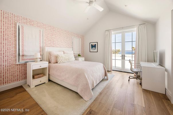 Bedroom, Home Office, Interior, Recessed Lighting, Wood Texture Flooring