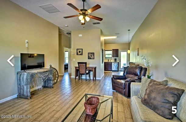 Dining room, Interior, Kitchen, Living room, Wood Texture Flooring