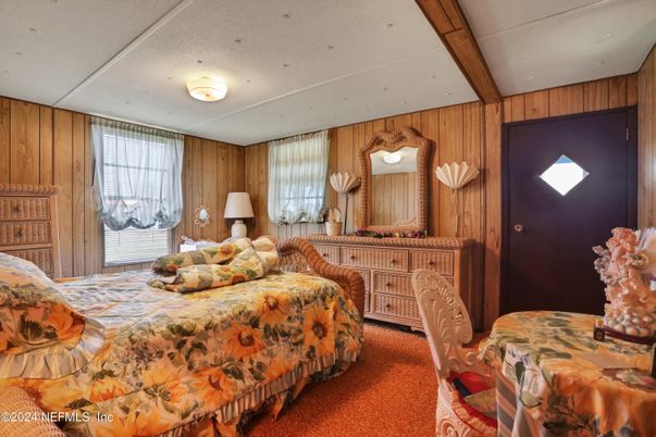 Bedroom, Interior, Wooden Walls