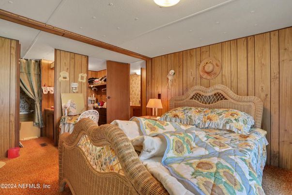 Bedroom, Interior, Wooden Walls