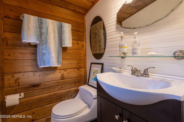 Bathroom, Interior, Wooden Walls