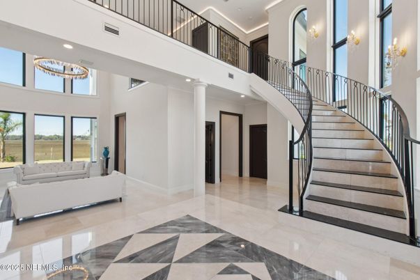 Chandelier, Interior, Recessed Lighting
