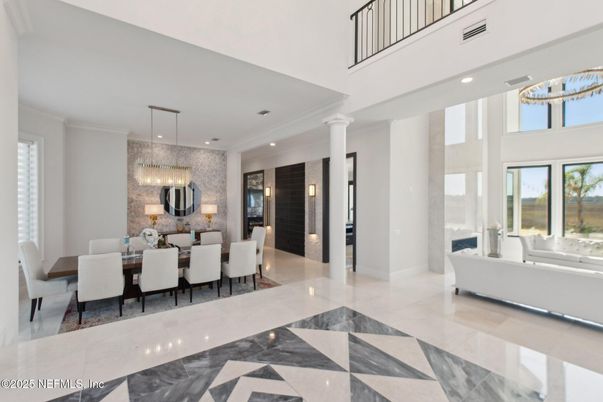 Chandelier, Dining room, Interior, Pendant Lights, Recessed Lighting