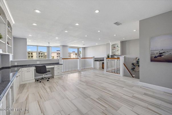 Home Office, Interior, Recessed Lighting