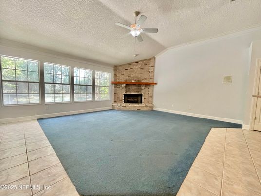 Empty room, Fireplace, Interior, Stone Walls