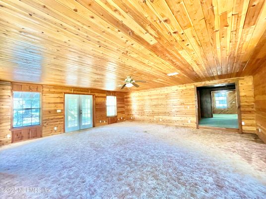 Empty room, Interior, Wooden Ceilings, Wood Texture Flooring, Wooden Walls