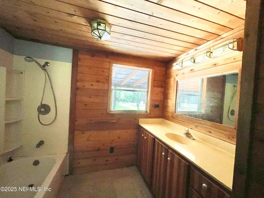 Bathroom, Interior, Wooden Ceilings, Wooden Walls