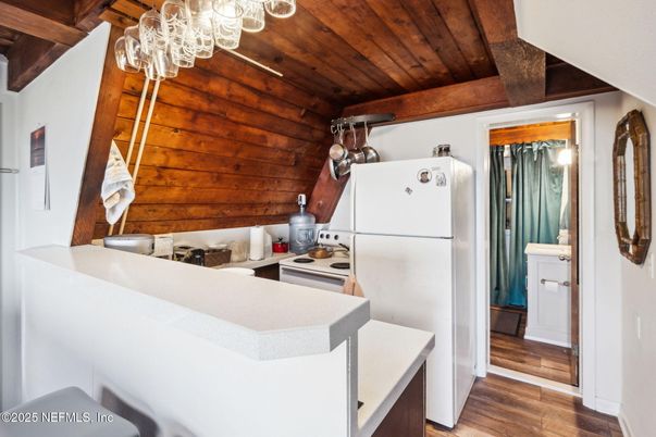 Interior, Kitchen, Wooden Ceilings, Wood Texture Flooring