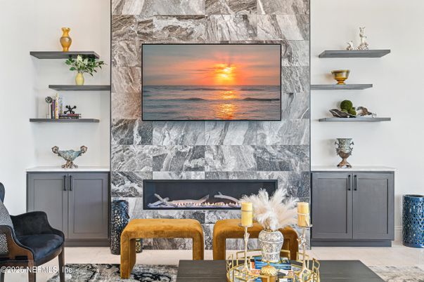 Fireplace, Interior, Marble