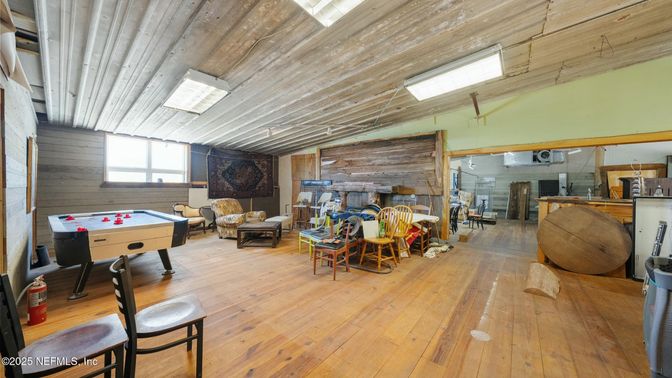 Game Room, Interior, Living room, Wooden Ceilings, Wood Texture Flooring, Wooden Walls