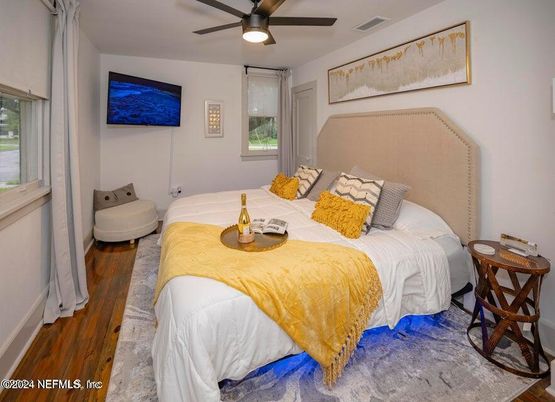 Bedroom, Interior, Wood Texture Flooring