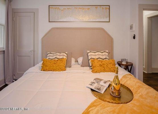 Bedroom, Interior, Wood Texture Flooring
