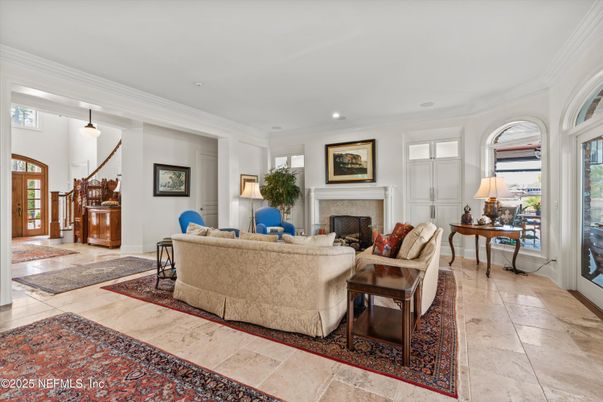 Fireplace, Interior, Living room, Pendant Lights, Recessed Lighting