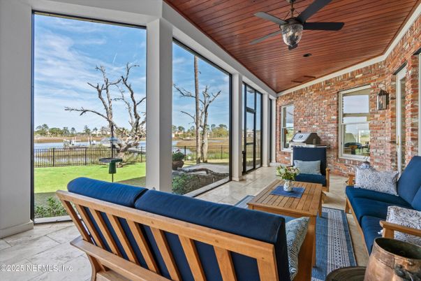 Interior, Living room, Stone Walls, Sun Room, Wooden Ceilings