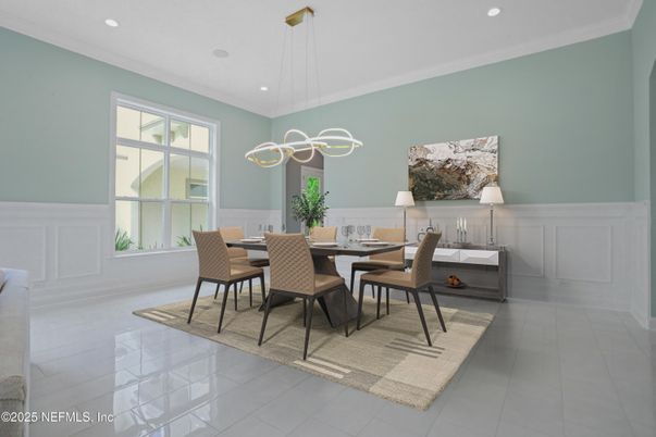Dining room, Interior, Pendant Lights, Recessed Lighting