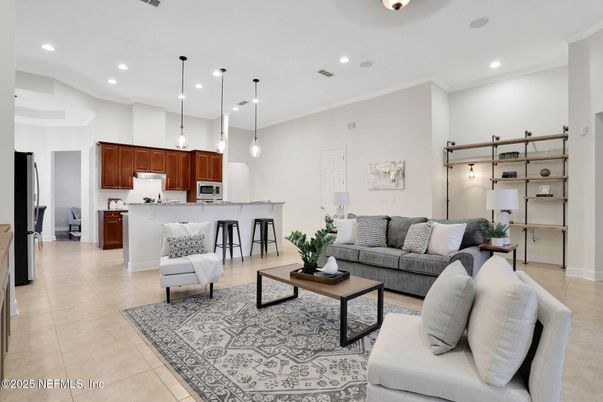 Interior, Kitchen, Living room, Pendant Lights, Recessed Lighting