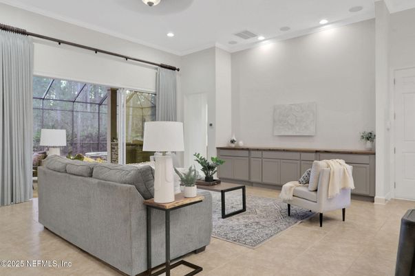 Interior, Living room, Recessed Lighting, Sun Room