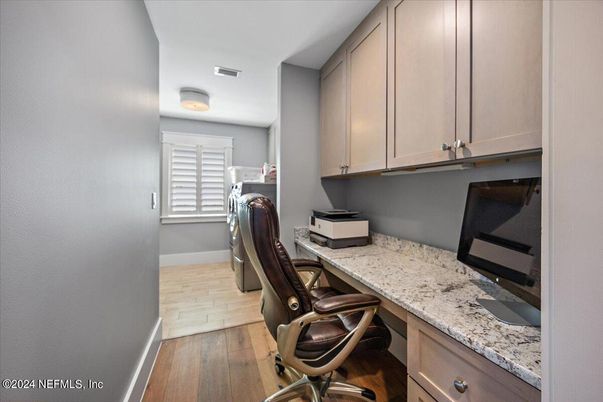 Home Office, Interior, Wood Texture Flooring