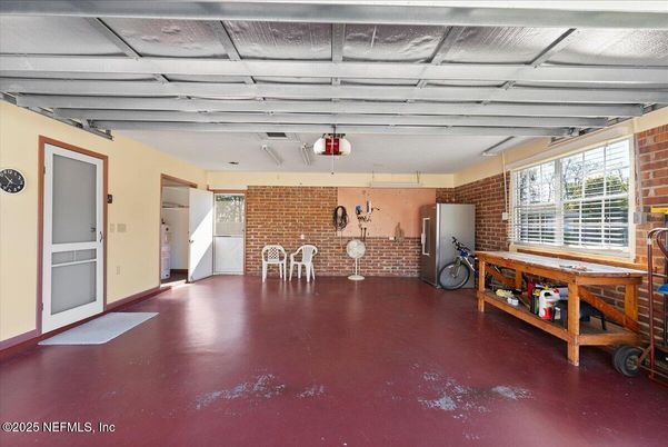 Garage, Interior, Stone Walls