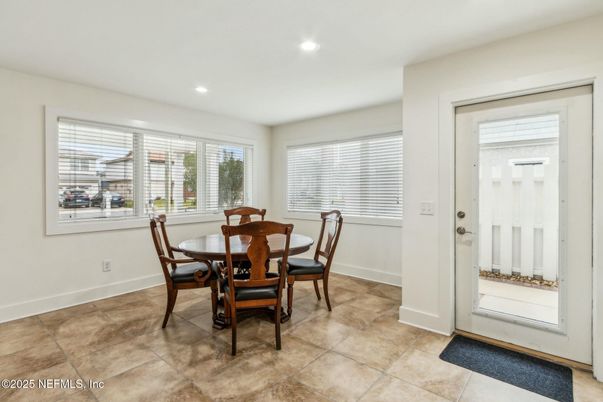 Dining room, Interior, Recessed Lighting
