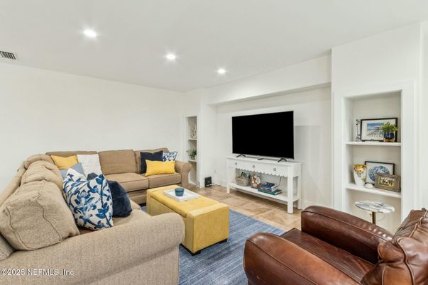 Interior, Living room, Recessed Lighting