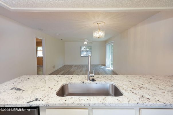 Chandelier, Interior, Kitchen, Wood Texture Flooring