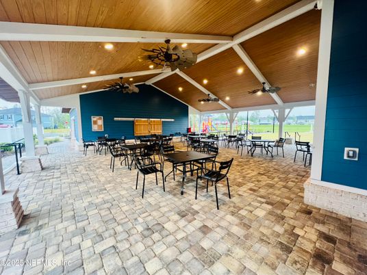 Dining room, Interior, Recessed Lighting, Wooden Beams, Wooden Ceilings