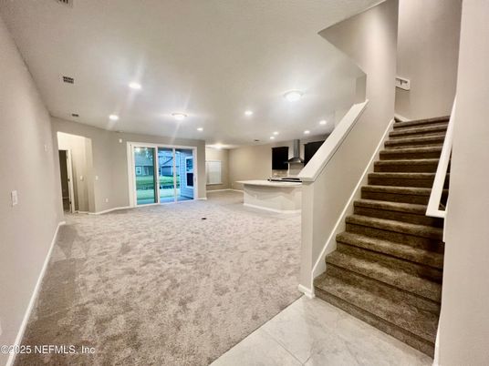 Empty room, Interior, Recessed Lighting