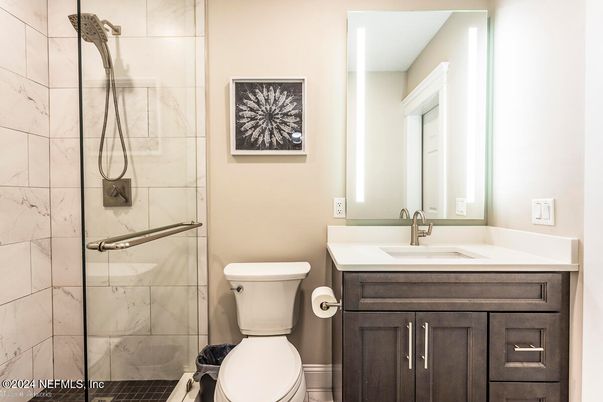 Bathroom, Glass Shower, Interior