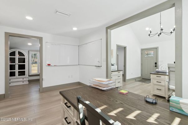 Chandelier, Interior, Recessed Lighting, Wood Texture Flooring