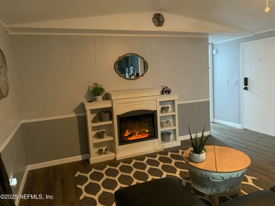Fireplace, Interior, Wood Texture Flooring