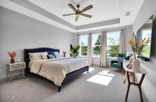 Bedroom, Interior, Recessed Lighting