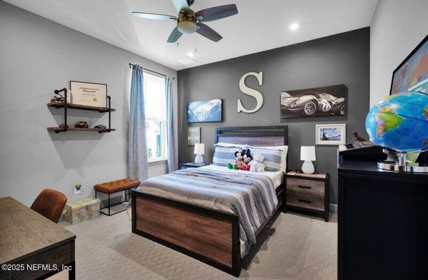 Bedroom, Interior, Recessed Lighting