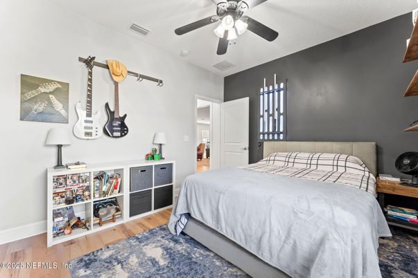 Bedroom, Interior, Wood Texture Flooring