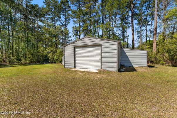 Backyard, Detached Garage, Exterior