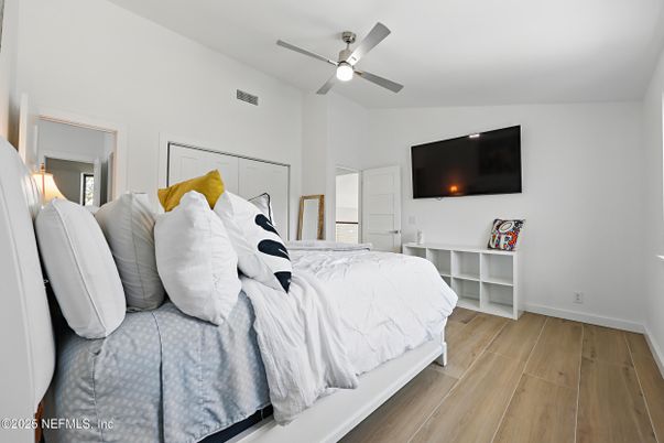 Bedroom, Interior, Wood Texture Flooring