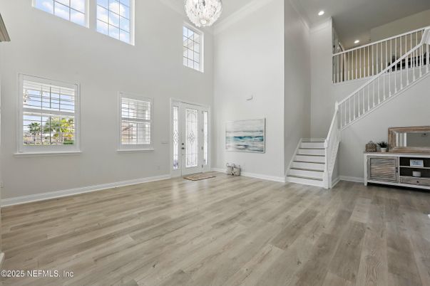 Chandelier, Interior, Recessed Lighting, Wood Texture Flooring
