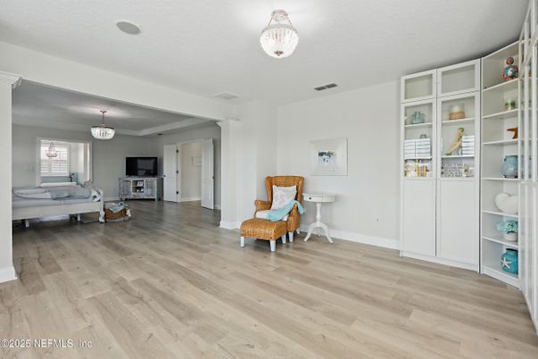 Chandelier, Interior, Wood Texture Flooring