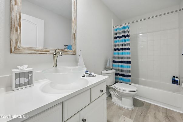 Bathroom, Interior, Wood Texture Flooring
