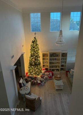 Interior, Living room, Pendant Lights, Wood Texture Flooring