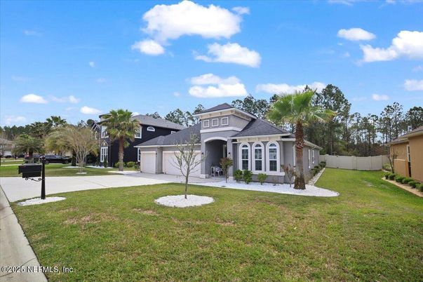 Attached, Backyard, Exterior, Facade, Mediterranean